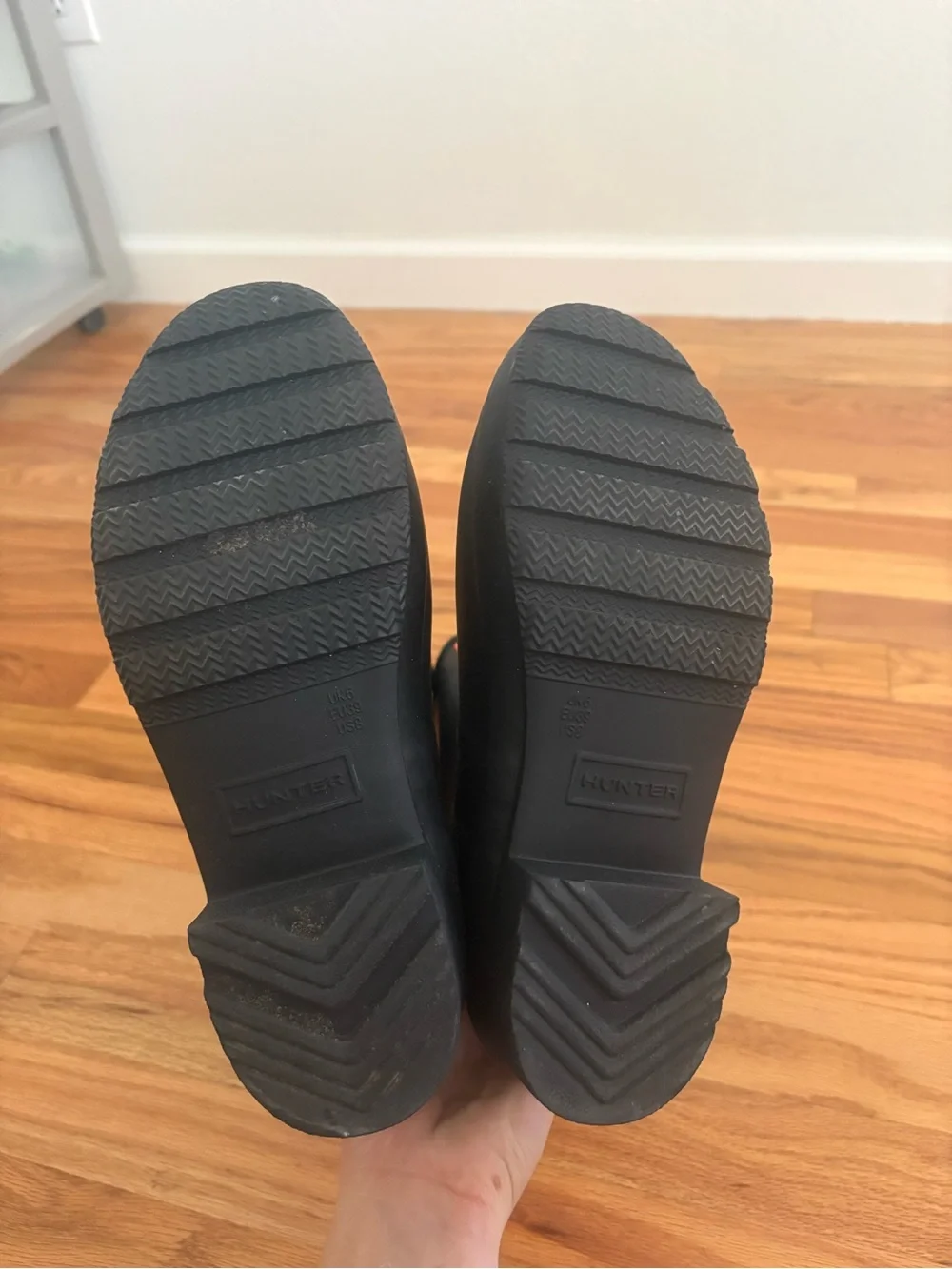 NWOT Women’s Hunter Black Rain Boots Size 8